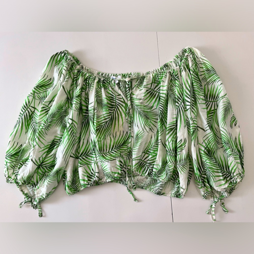 SIGRID OLSEN | L | NWT | palms | LINEN